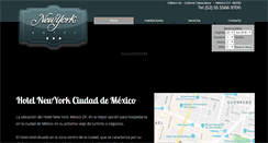 Desktop Screenshot of hotelnewyork.mx