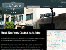 Tablet Screenshot of hotelnewyork.mx